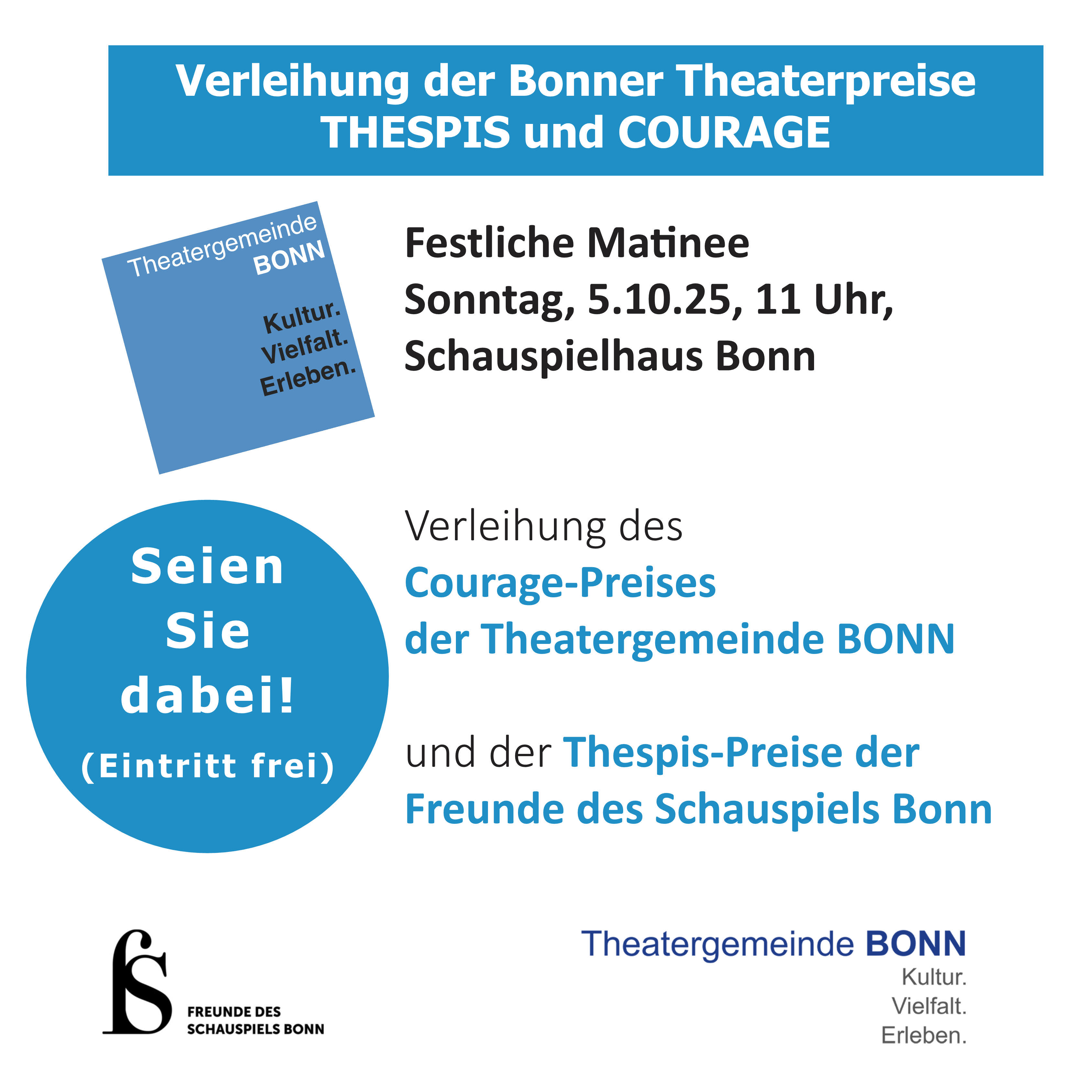 Courage 2025 Foto: Theatergemeinde Bonn